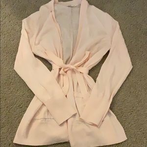 Light Pink Gap Cardigan with Cloth Belt